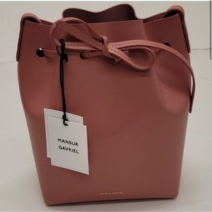 Mansur Gavriel Mini Bucket Bag in blush
